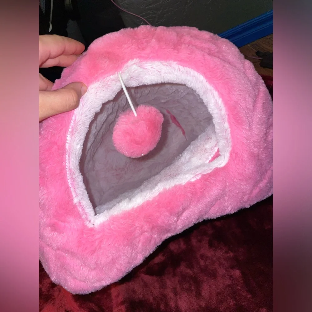 💫Fluffy pink cat house!